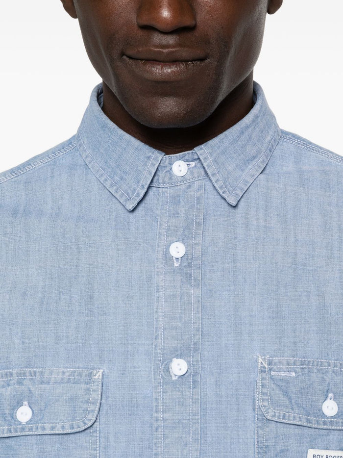 Roy Rogers President's Camicia Blu Uomo 3