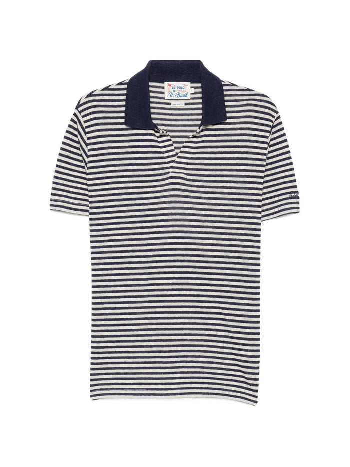 Mc2 Saint Barth Polo Rye Righe Uomo Blu 1