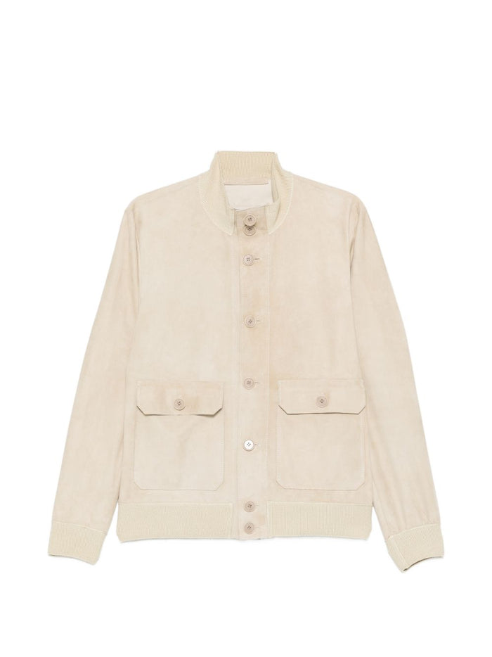 Salvatore Santoro Giubbotto Beige Uomo Montone 5