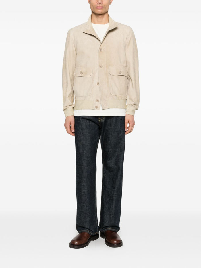 Salvatore Santoro Giubbotto Beige Uomo Montone 2