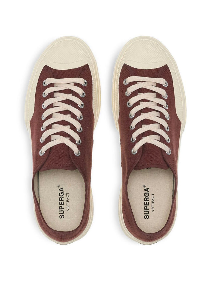 Superga Scarpa 2432 Works Uomo Marrone-Bianco 4