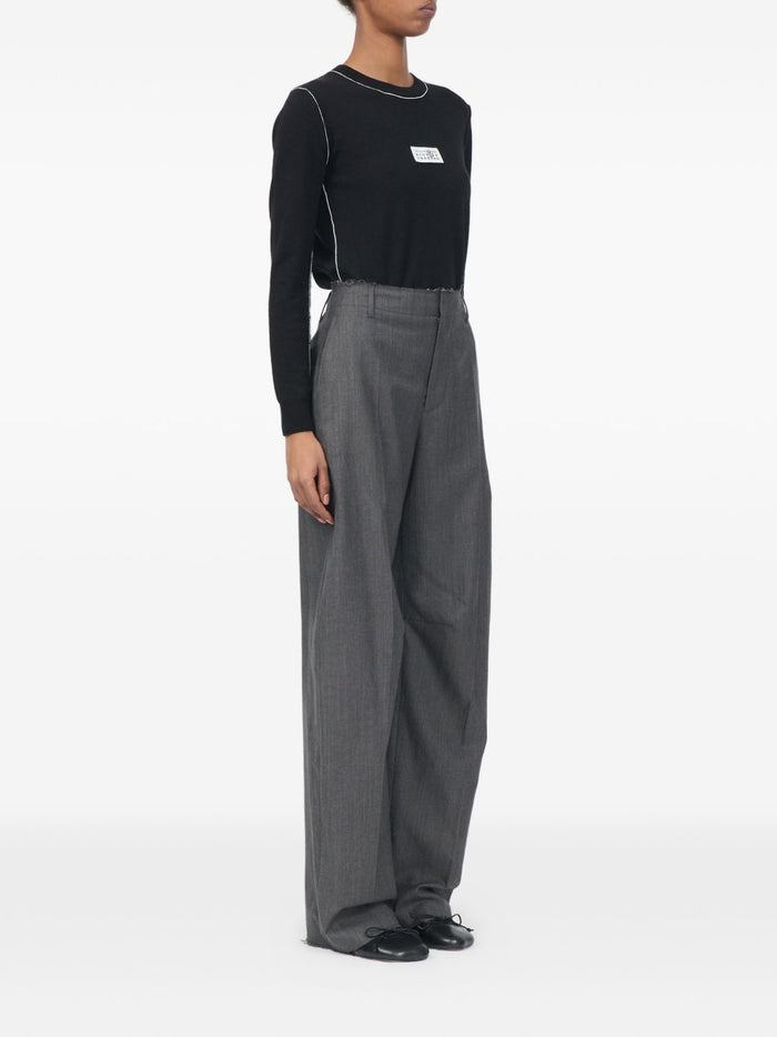 Mm6 Maison Margiela Pantalone Naturale Donna 4