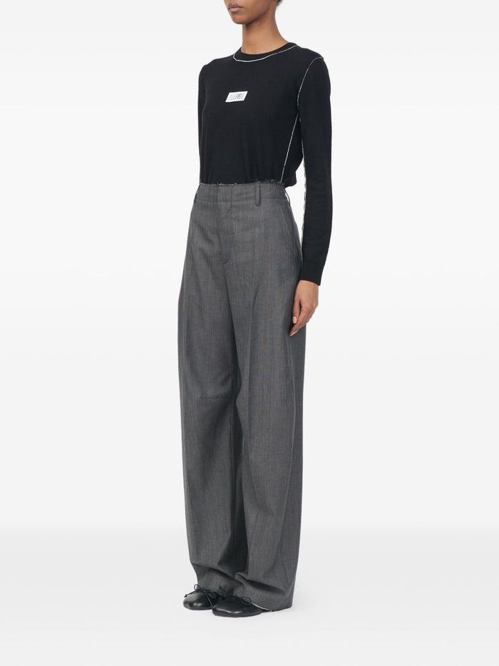Mm6 Maison Margiela Pantalone Naturale Donna 6