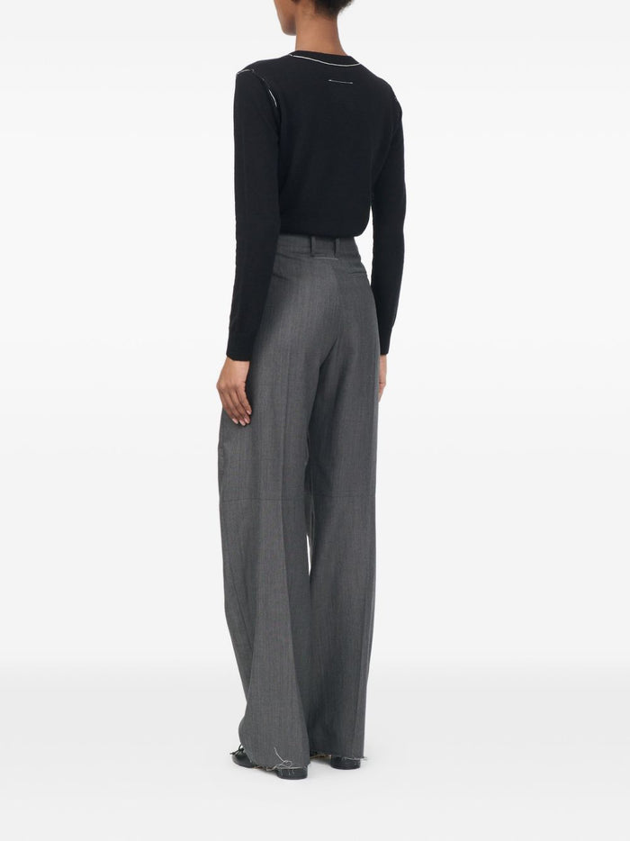 Mm6 Maison Margiela Pantalone Naturale Donna 7