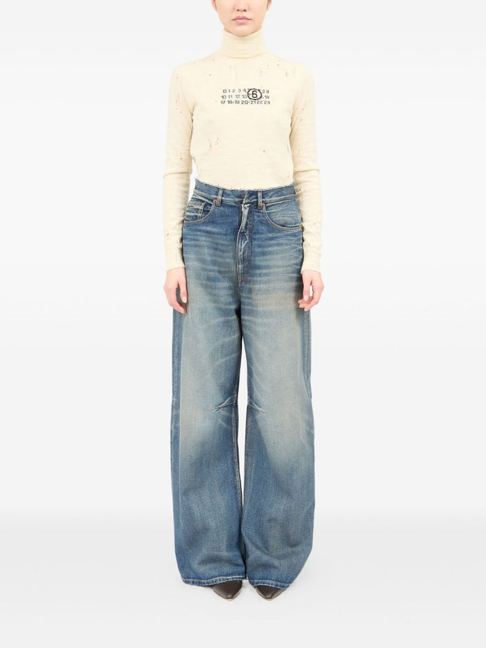 Mm6 Maison Margiela Jeans Multicolore Donna 4