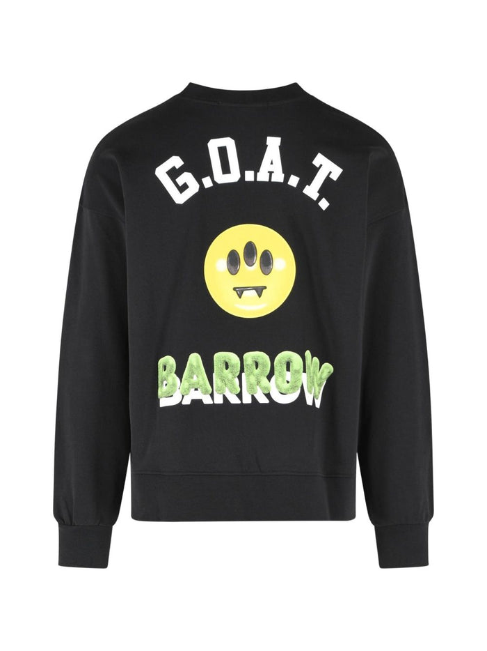 Barrow Felpa Emoji Nero Uomo 2