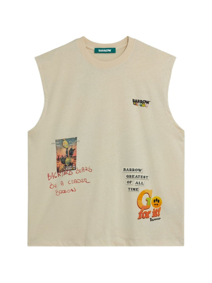 Barrow T-shirt Giallo Uomo 1