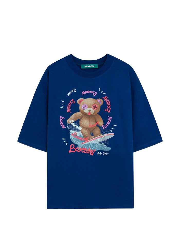 Barrow T-shirt Blu Uomo 1