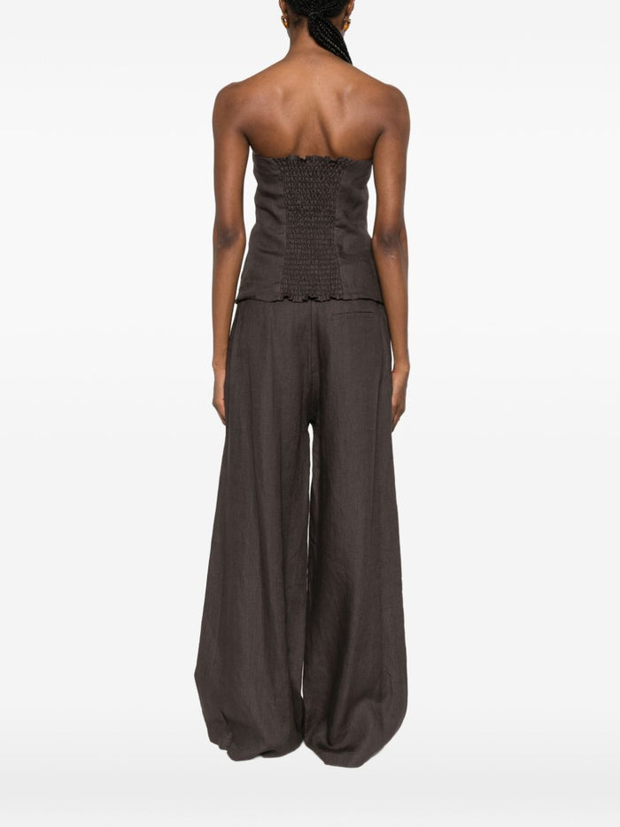 Su Bustier Marrone Donna 3