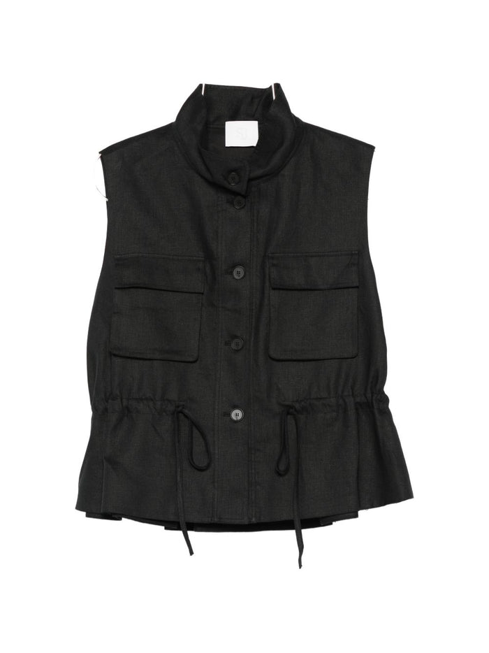 Su Gilet Nero Donna 1