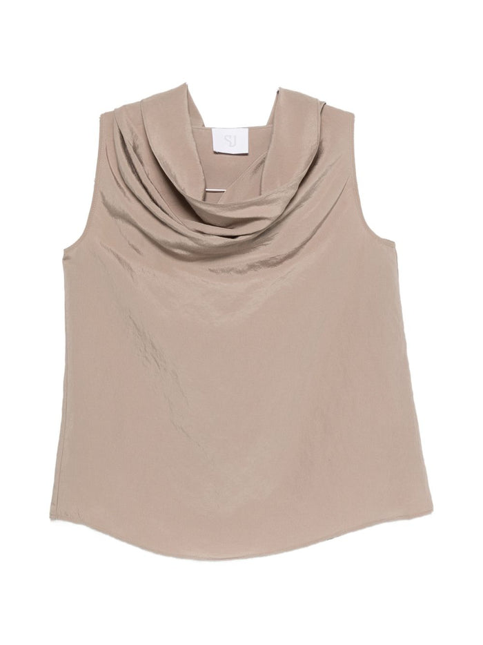 Su Top Grigio Donna 1