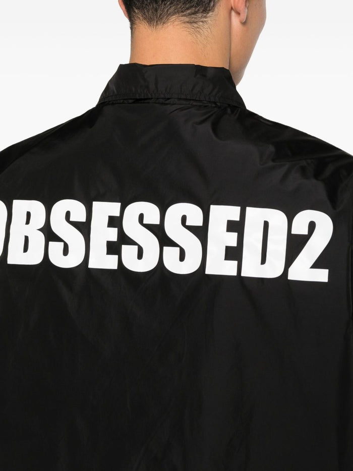 Dsquared2 Giubbotto Nero Uomo Motivo Obsessed2 4