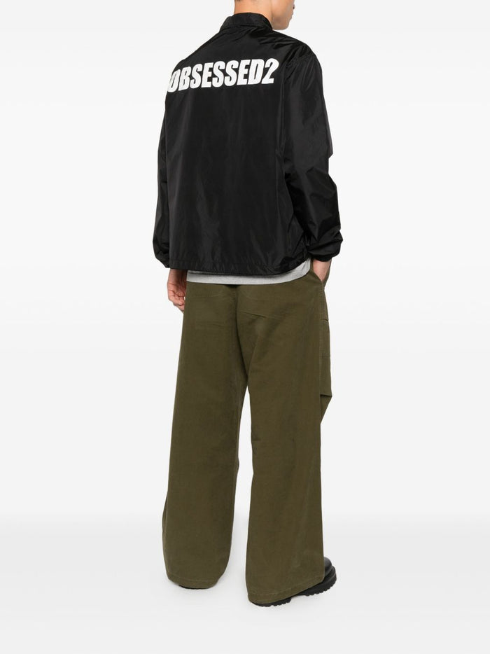 Dsquared2 Giubbotto Nero Uomo Motivo Obsessed2 3