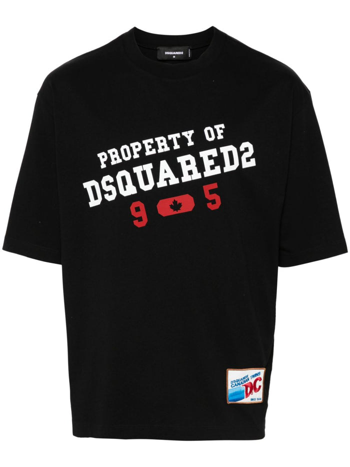 Dsquared2 T-shirt Nero Uomo Stampa Property 5