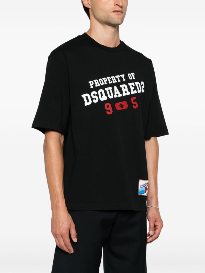 Dsquared2 T-shirt Nero Uomo Stampa Property 2