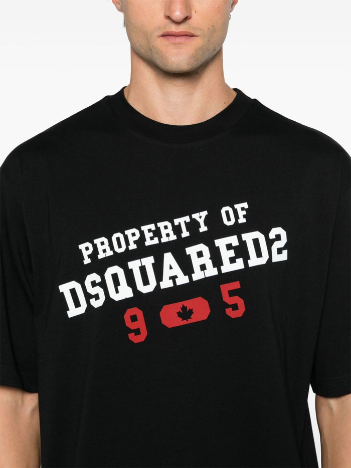 Dsquared2 T-shirt Nero Uomo Stampa Property 4