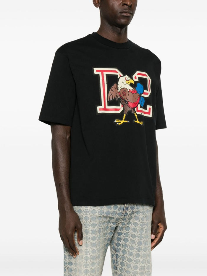 Dsquared2 T-shirt Nero Uomo Logo Aquila 2