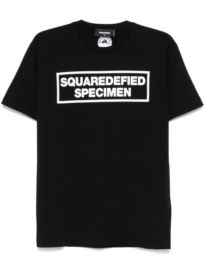 Dsquared2 T-shirt Nero Uomo Stampa Grafica 5