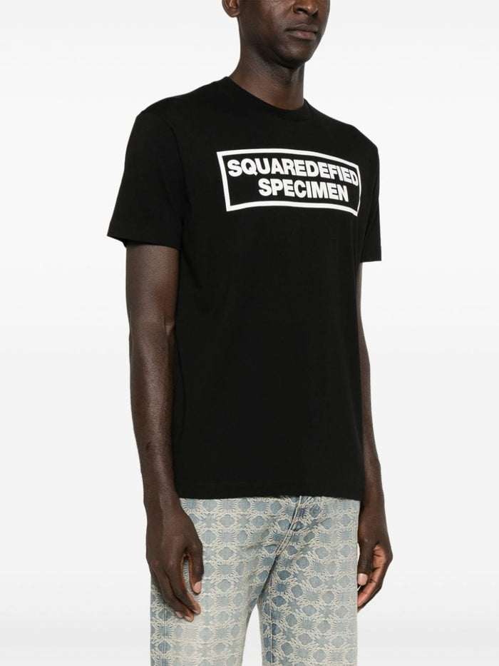 Dsquared2 T-shirt Nero Uomo Stampa Grafica 2