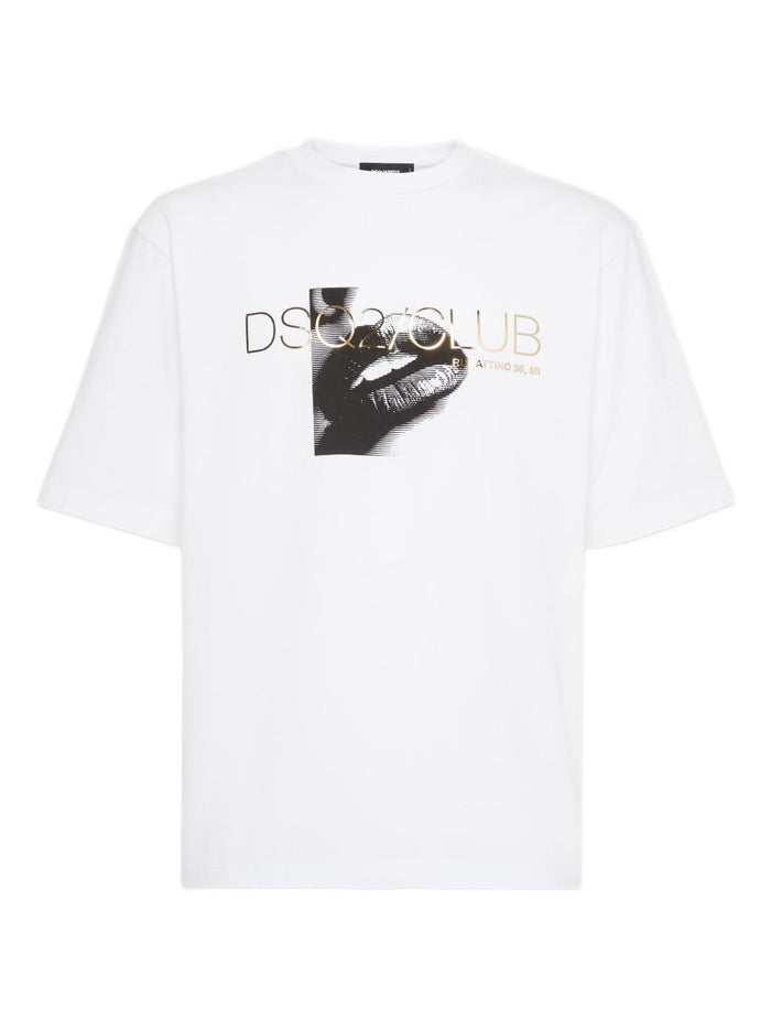 Dsquared2 T-shirt Bianco Uomo Club T 1