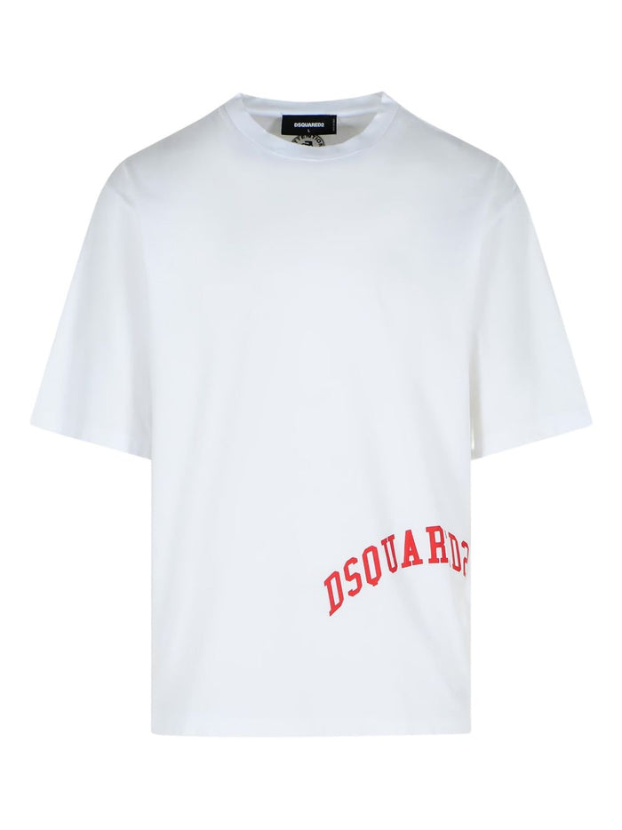 Dsquared2 T-shirt Bianco Uomo Motivo Logo 1