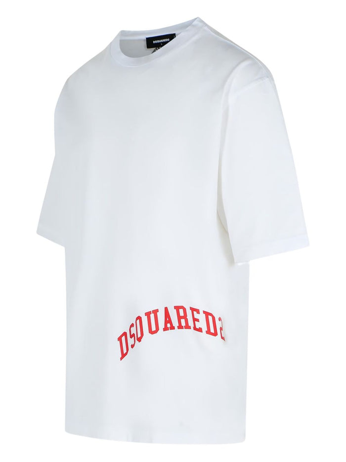 Dsquared2 T-shirt Bianco Uomo Motivo Logo 3