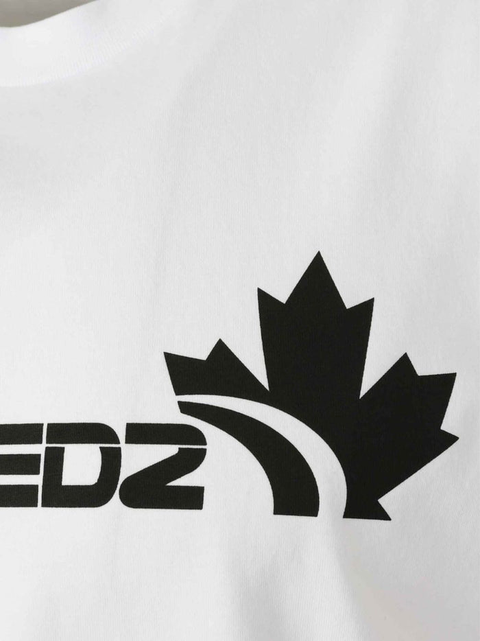 Dsquared2 T-shirt Bianco Uomo Stampa Logo 3