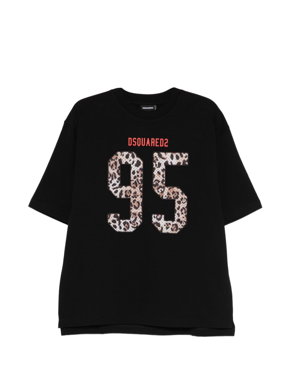 Dsquared2 Men's Black T-shirt Number 95 - Dipierro