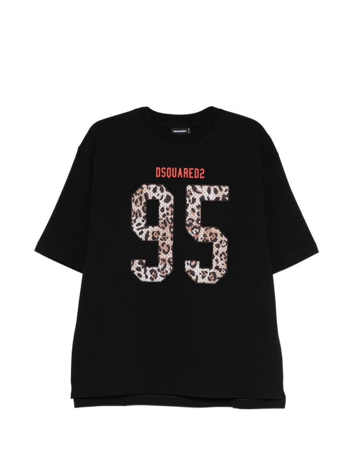 Dsquared2 T-shirt Nero Uomo Numero 95 5