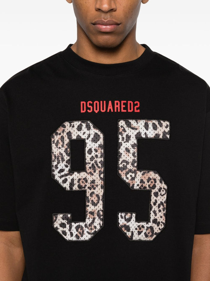 Dsquared2 T-shirt Nero Uomo Numero 95 4