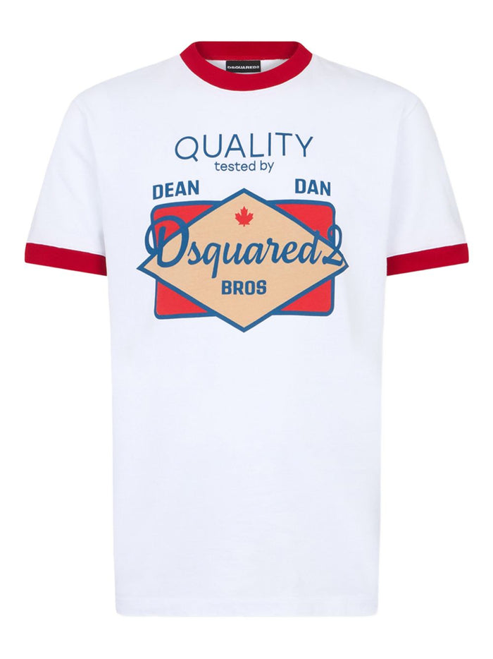 Dsquared2 Men's White Graphic Print T-Shirt 1
