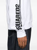 Dsquared2 Felpa Bianco Uomo Stampa Logo Manica 4