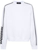 Dsquared2 Felpa Bianco Uomo Stampa Logo Manica 5