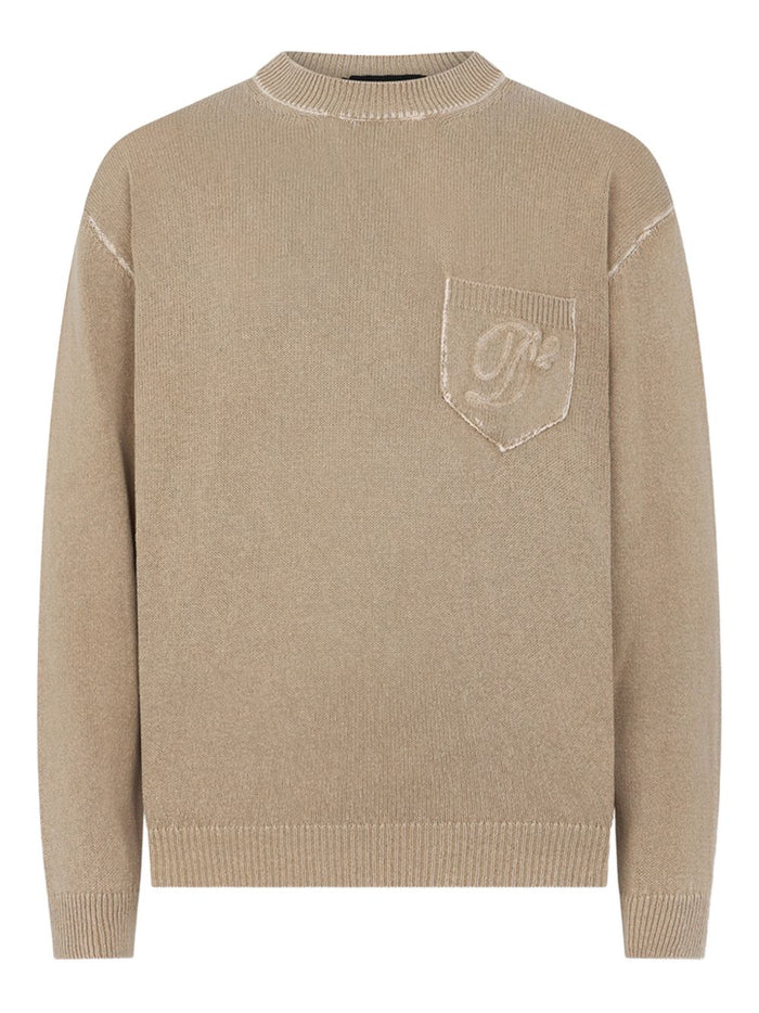 Dsquared2 Maglia Taschino Uomo Beige 1