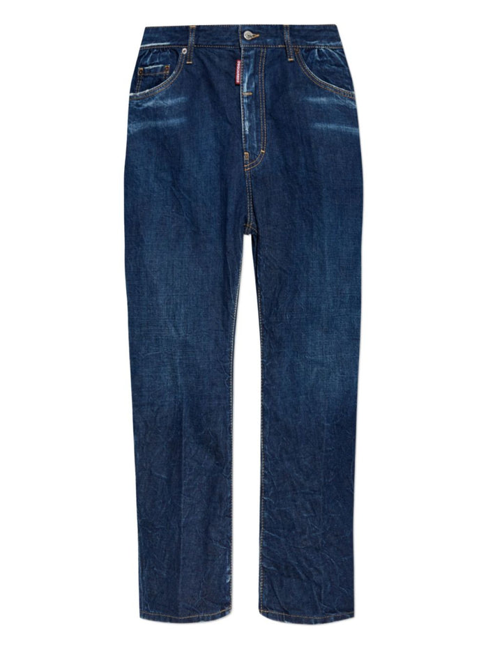 Dsquared2 Jeans Blu Uomo con Sbaffature 5