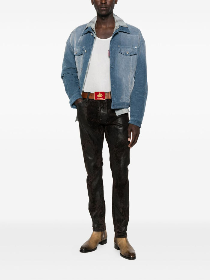 Dsquared2 Jeans Marrone Uomo Metallizzato 2