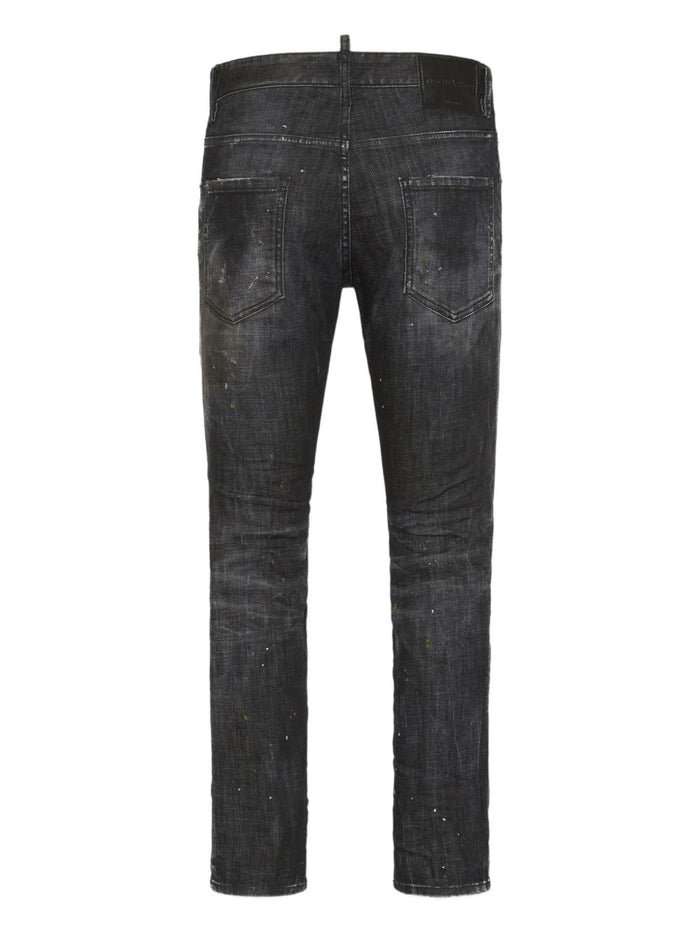 Dsquared2 Jeans Nero Uomo Skater Nirvana Wash 2
