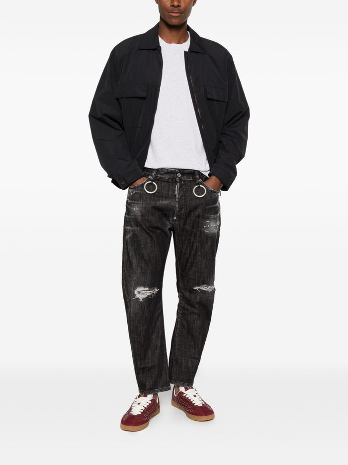 Dsquared2 Jeans Strappato Uomo Nero 2