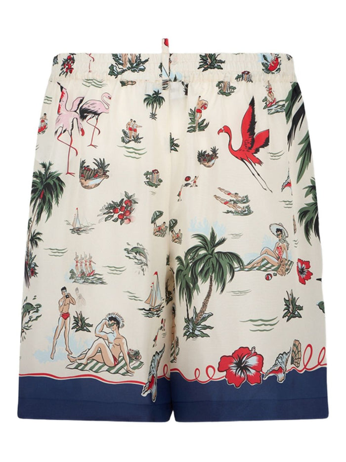 Dsquared2 Short Fenicottero Uomo Multicolore 2