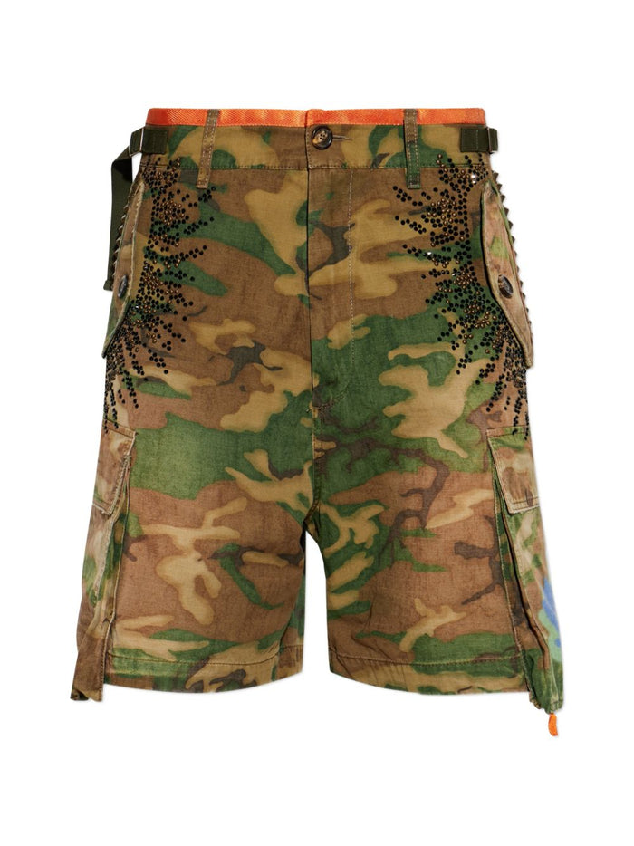 Dsquared2 Short Camouflage Uomo Verde 5