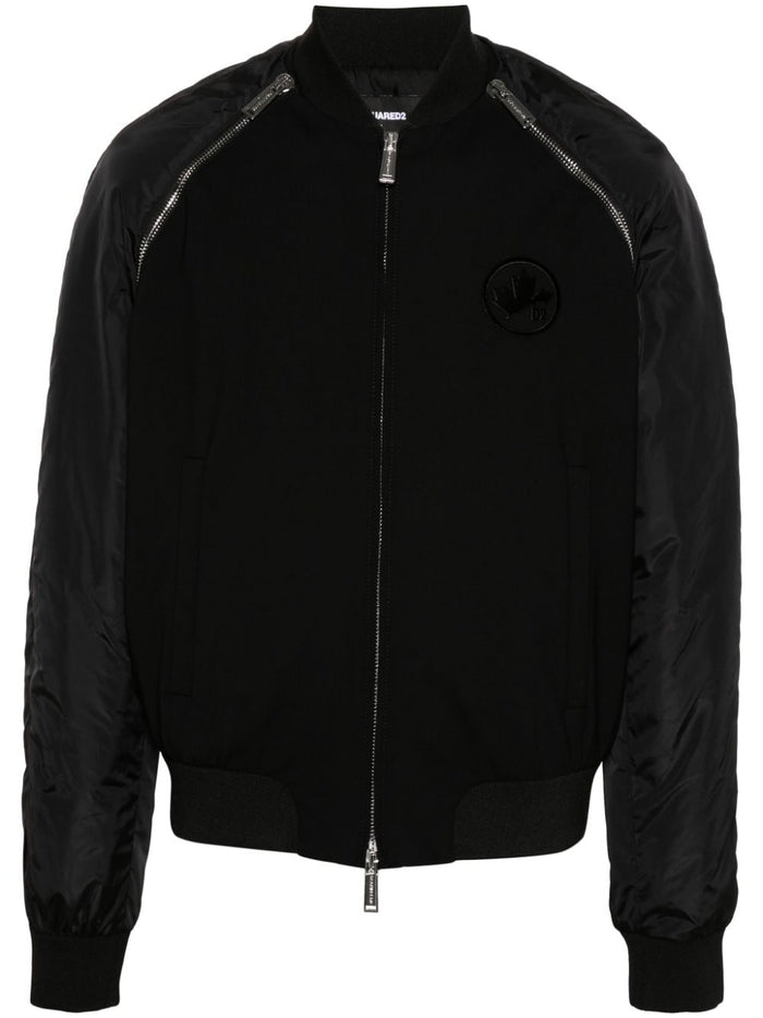 Dsquared2 Giubbotto Nero Uomo Bomber Maniche Rimovibili 6