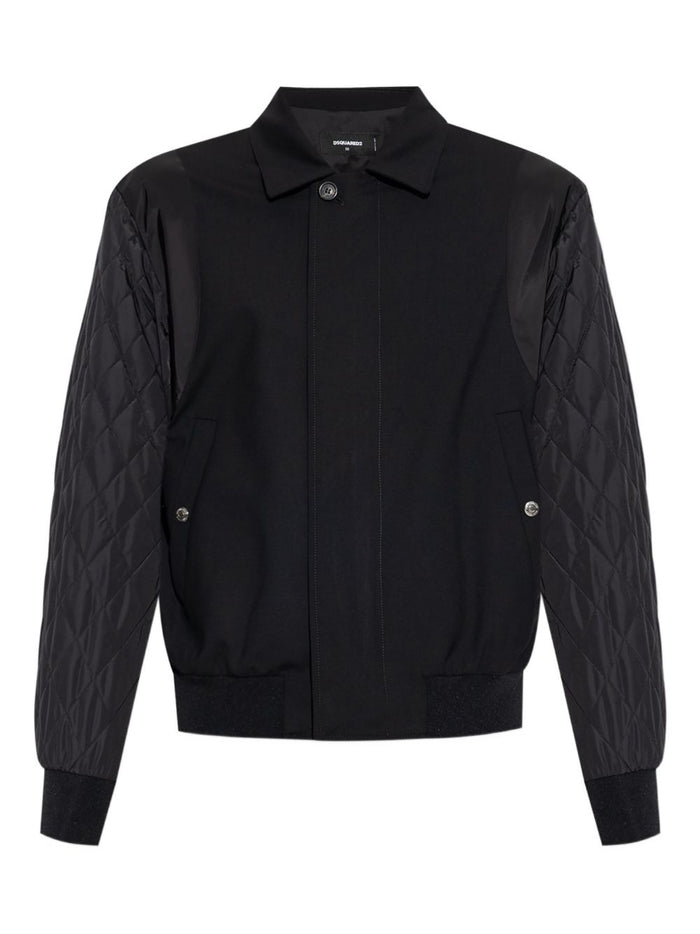 Dsquared2 Caban Nero Uomo con Maniche Imbottite 5