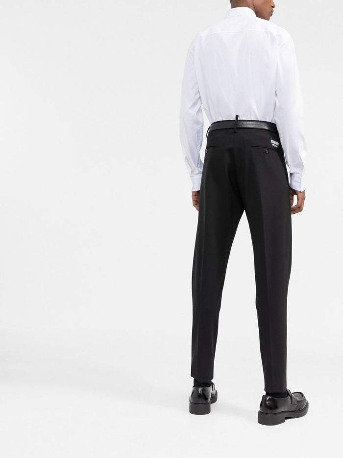 Dsquared2 Camicia Bianco Uomo Placca Logo 3