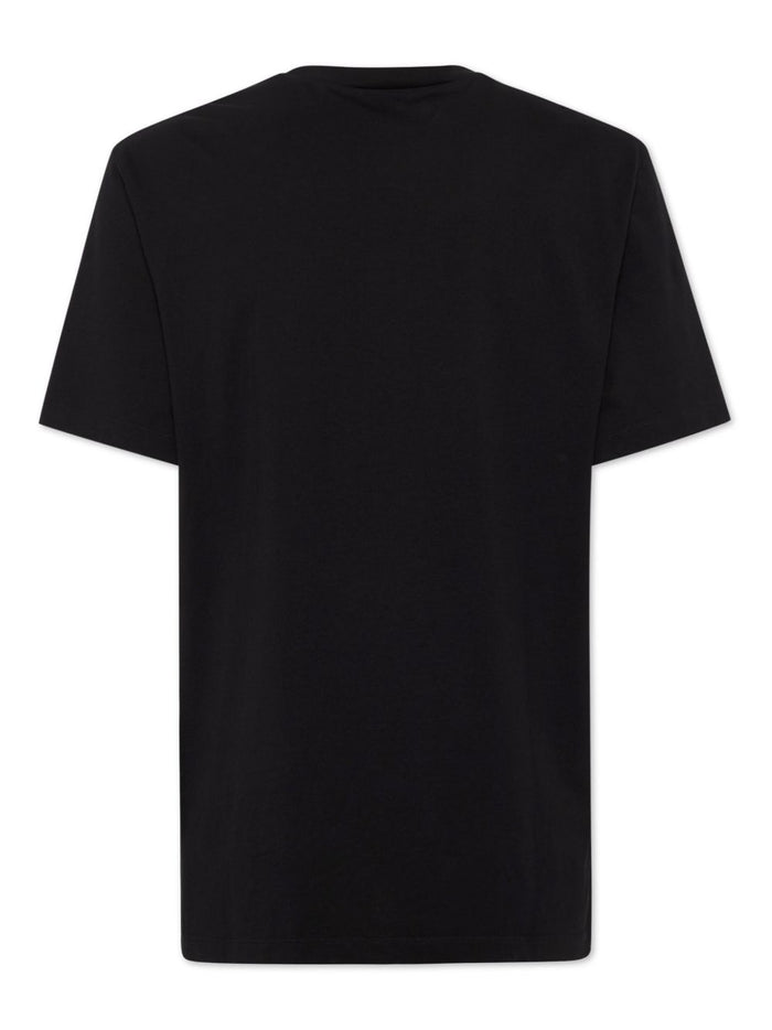 Dsquared2 Uomo T-shirt Nero Stampa Logo Milano 2