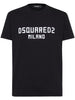 Dsquared2 T-shirt Nero Uomo Stampa Logo 1