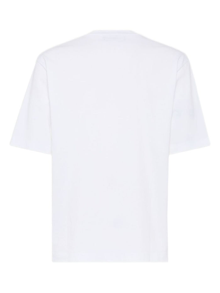 Dsquared2 T-Shirt Bianco Uomo Stampa Heritage 2