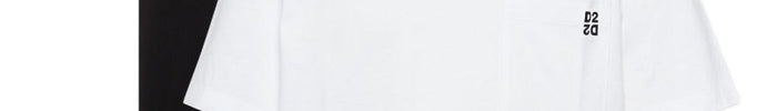 Dsquared2 T-Shirt Bianco-Nero Uomo Set da Due Pezzi - Dipierro