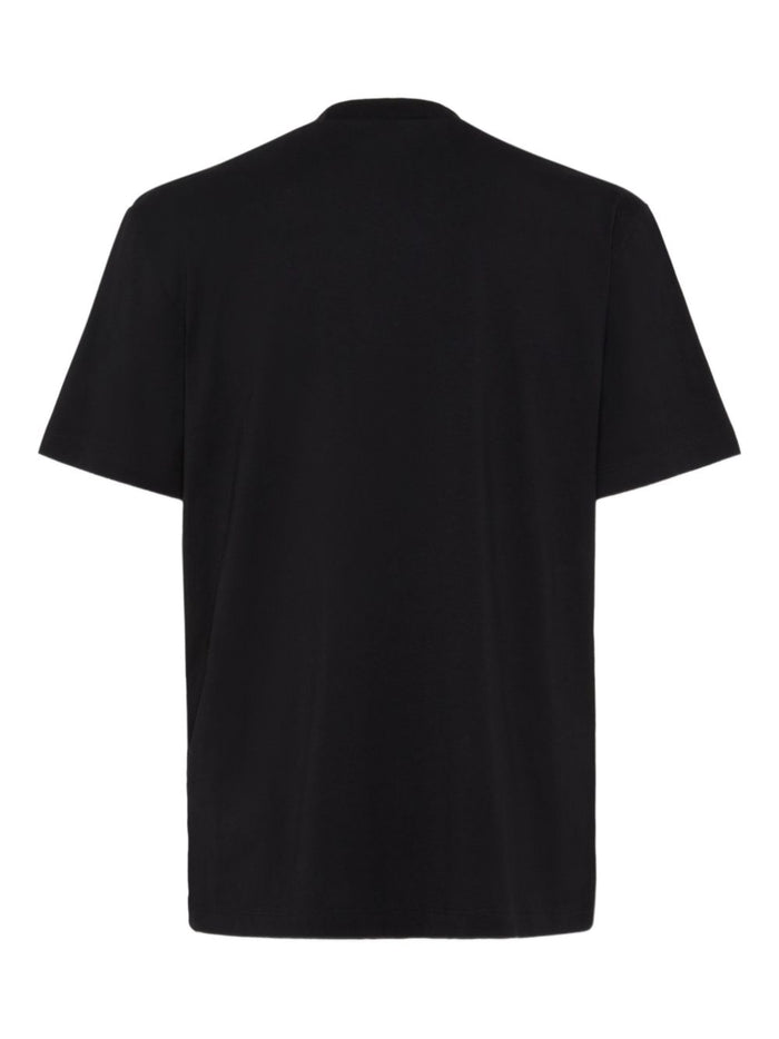 Dsquared2 T-Shirt Nero Uomo Stampa Logo Milano 2