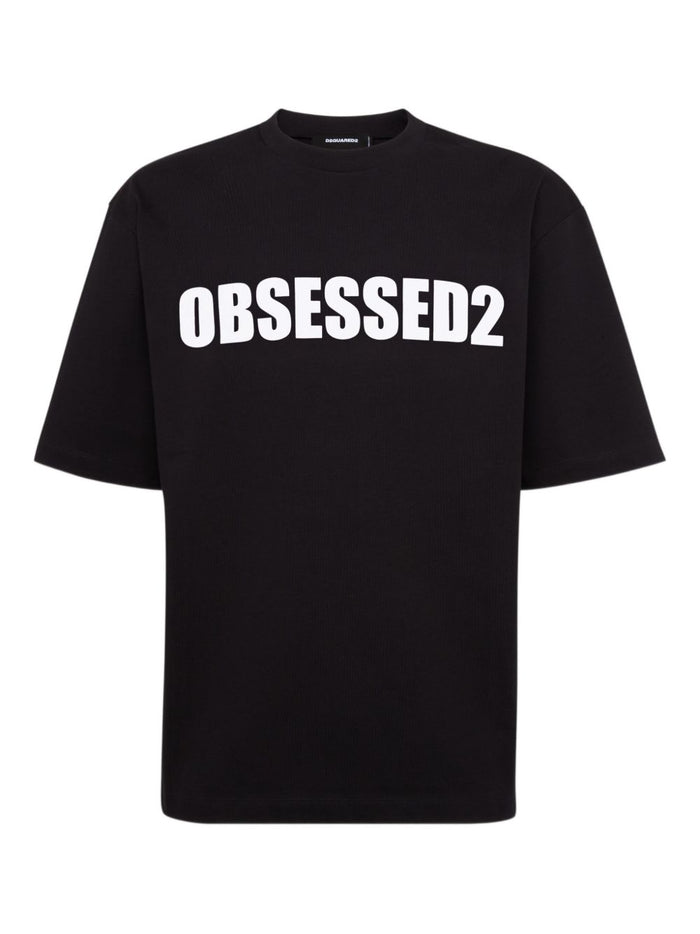 Dsquared2 T-Shirt Nero Uomo Obsessed 1