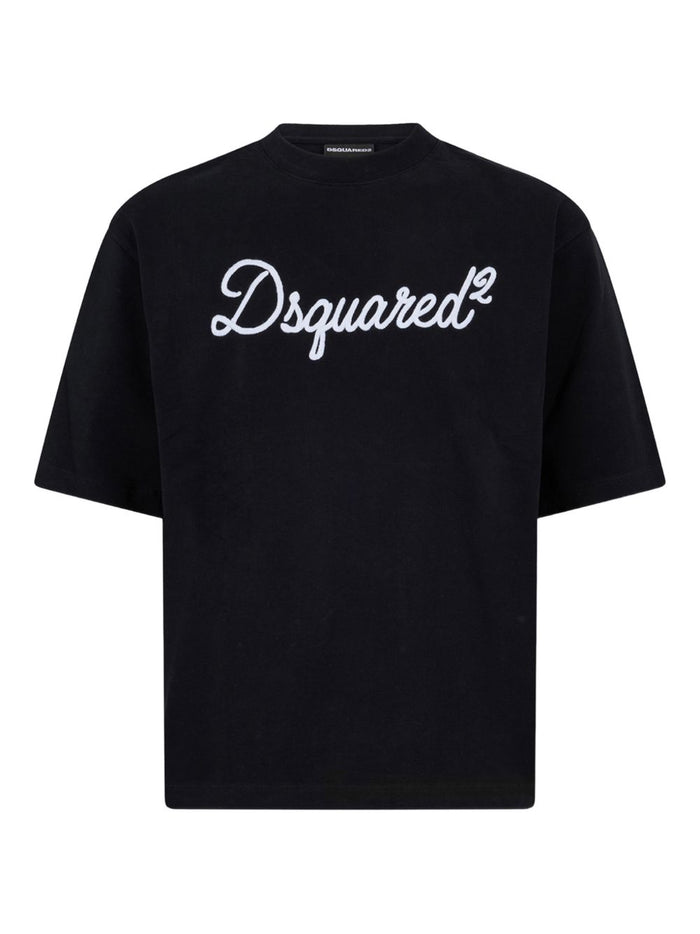 Dsquared2 T-shirt Nero Uomo Logo 1